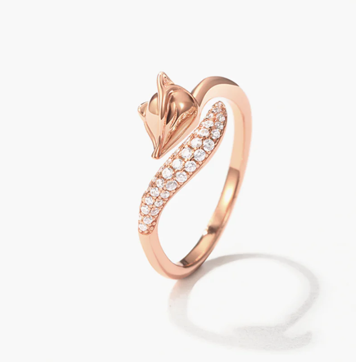 【02LIVE # link 11 - BUY 1 GET 1 free ring】14K Rose Gold Wrap Ring