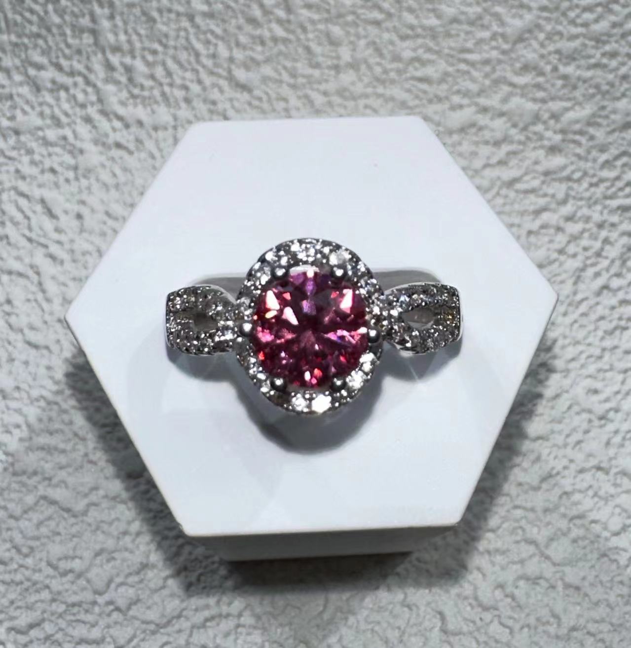 【02LIVE # link 59 - BUY 1 GET 1 free ring】S925 Silver Moissanite  Rings