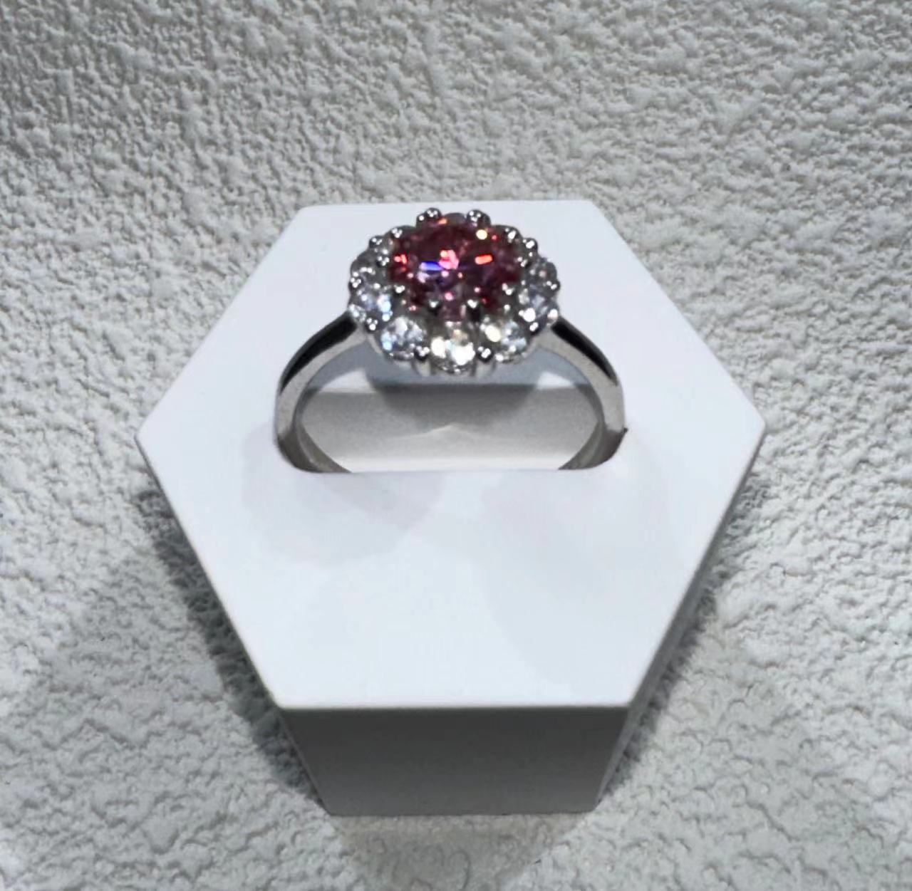 【02LIVE # link 59 - BUY 1 GET 1 free ring】S925 Silver Moissanite  Rings