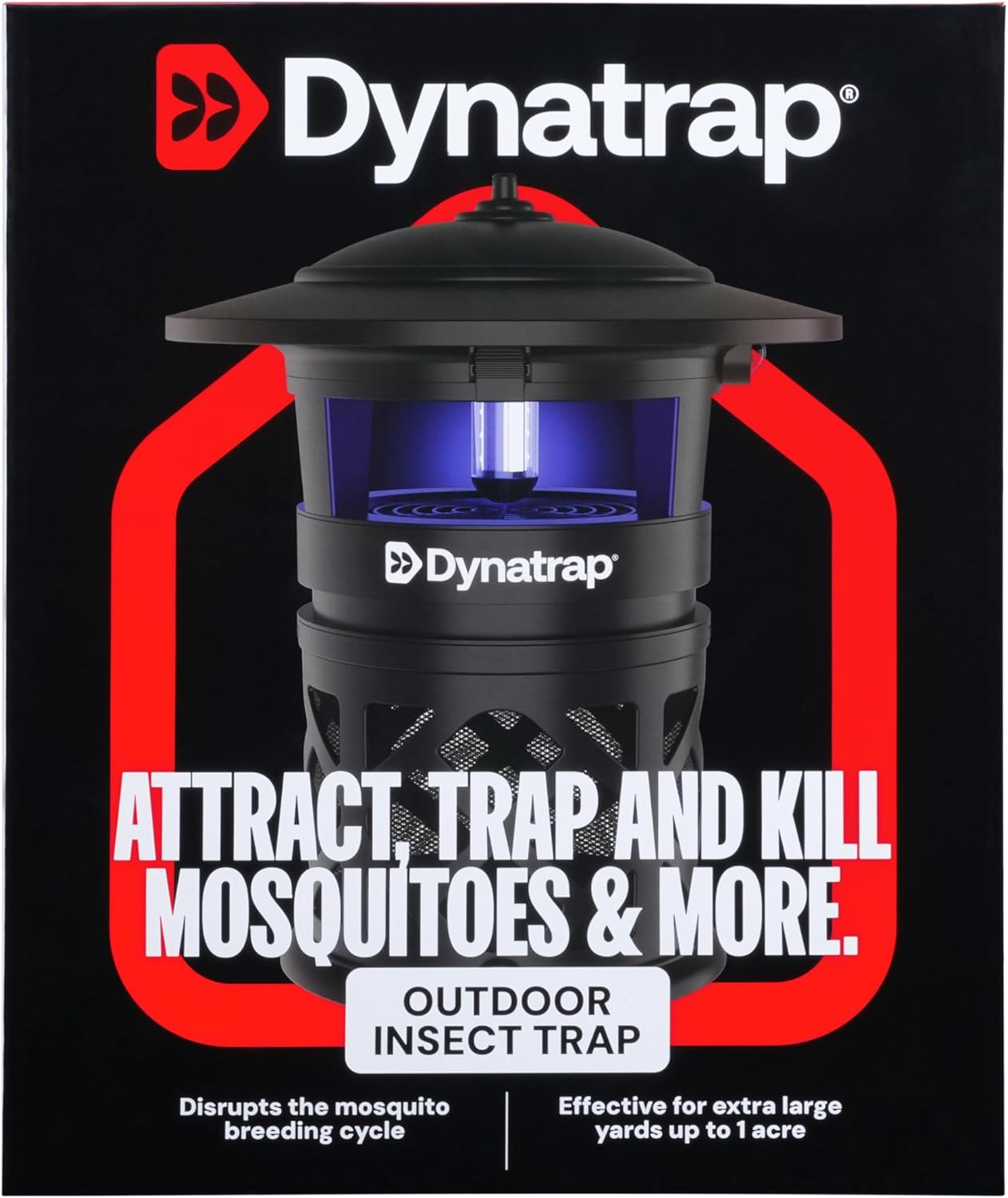 DynaTrap DT2030SR Fly Traps Outdoor for 1 Acre – Bug Zapper Alternative