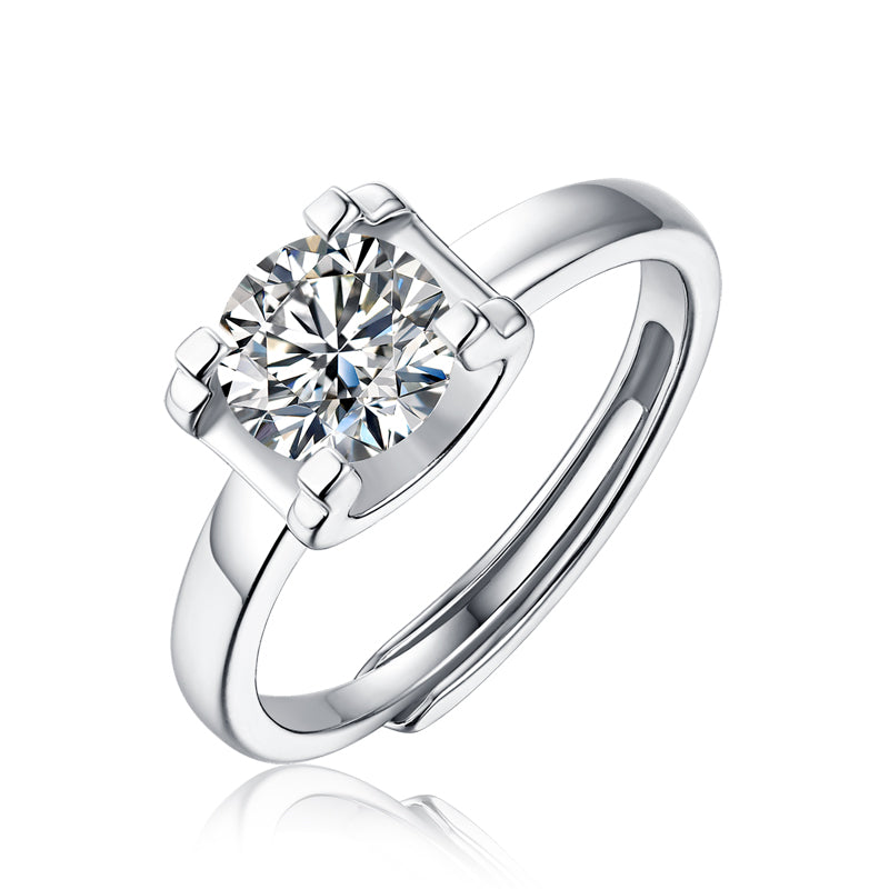 Adjustable Moissanite Classic cow head Rings R6117-6.5