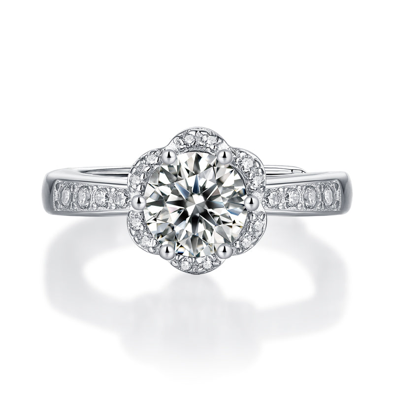 Adjustable Moissanite Elated Rings R9206-6.5