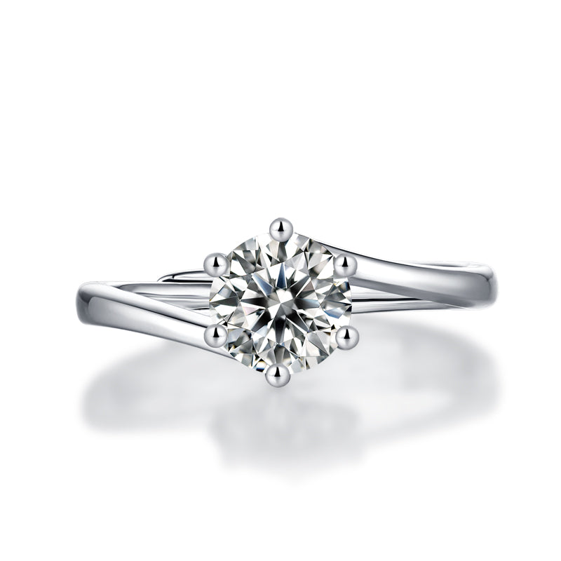 Adjustable Moissanite Precious Ring R8884-6.5