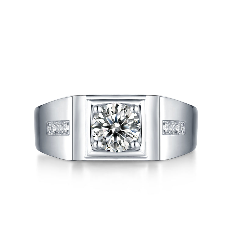 Adjustable Moissanite rich diamond ring for men R10679-6.5(BUY 1 GET 1 Present )