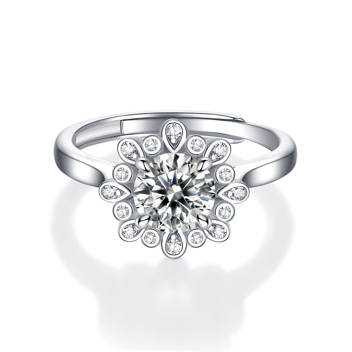 Adjustable Moissanite starry Rings R10768-6.5