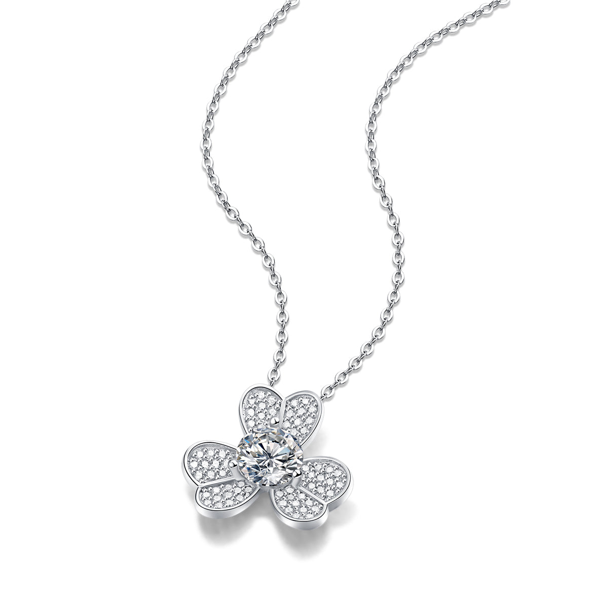 Adjustable Moissanite Care Necklaces P11453-6.5