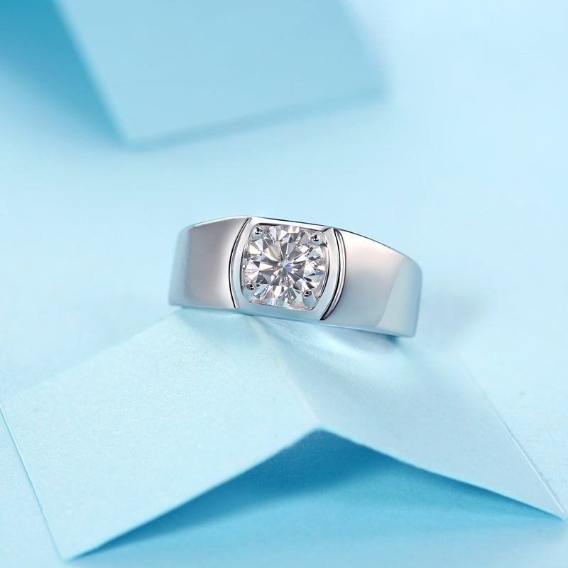 Adjustable Moissanite Classic men's Rings R10283-6.5(BUY 1 GET 1 Present )