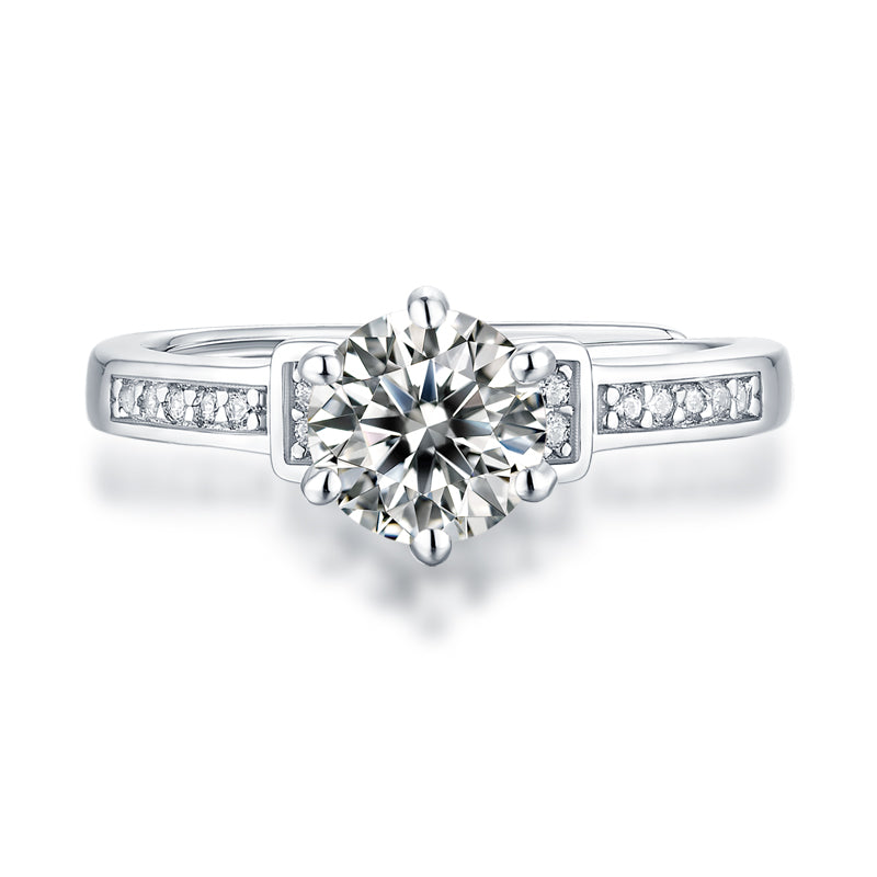 Adjustable Moissanite Only Love Ring R10673-6.5