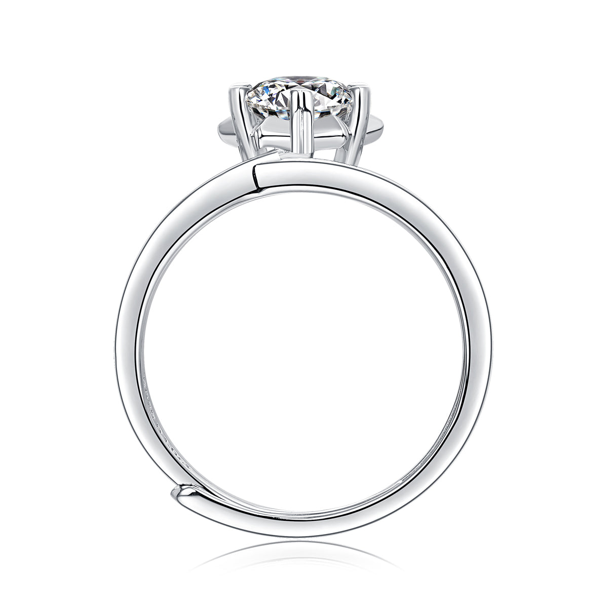 Adjustable Moissanite Starlight Snowflake Rings R11567-6.5(BUY 1 GET 1 Present )