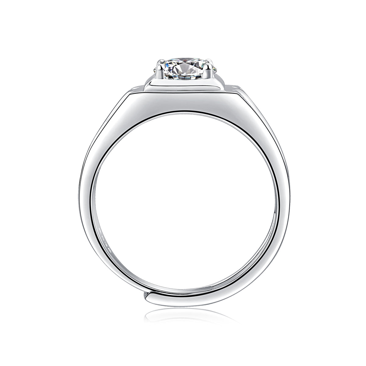 Adjustable Moissanite handsome Rings R11507-6.5(BUY 1 GET 1 Present )