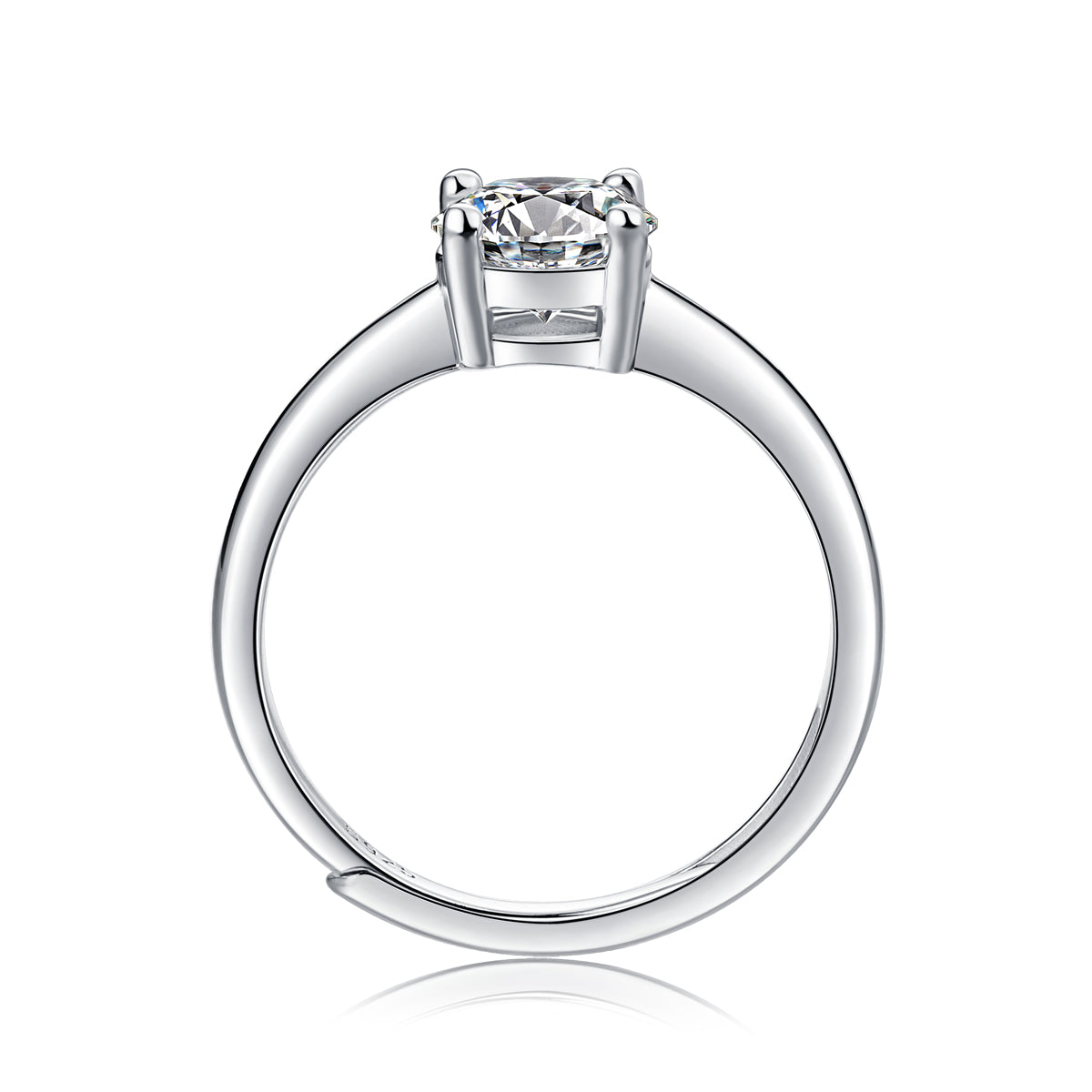 Adjustable Moissanite married Rings R11445-6.5