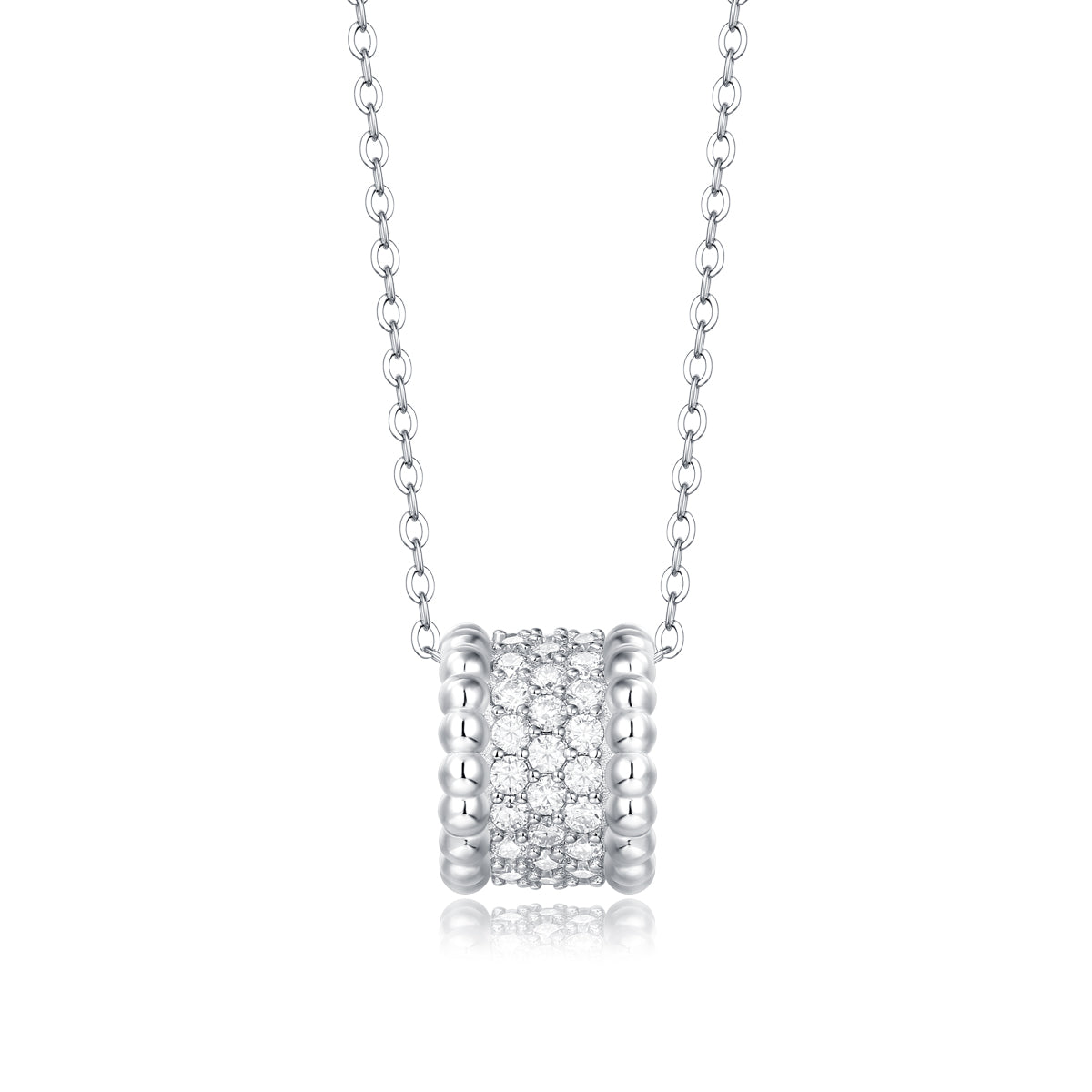 Adjustable Moissanite and listen to the rain Necklaces P11743