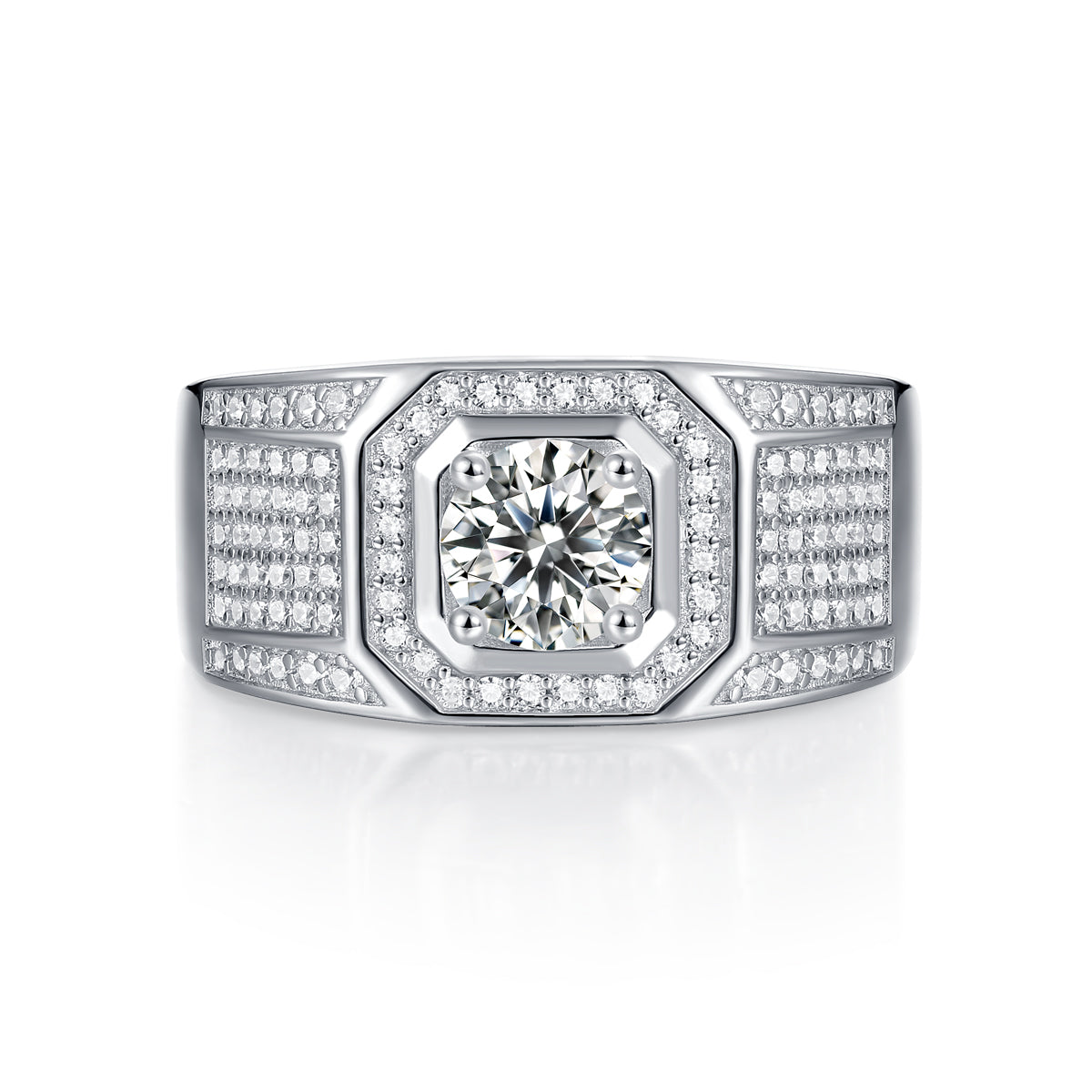 Adjustable Moissanite exclusive Rings R9670-6.5(BUY 1 GET 1 Present )