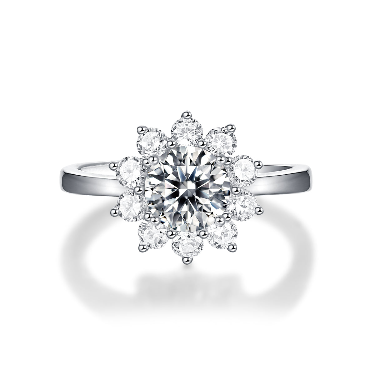 Adjustable Moissanite Open up Rings R10771-6.5(BUY 1 GET 1 Present )