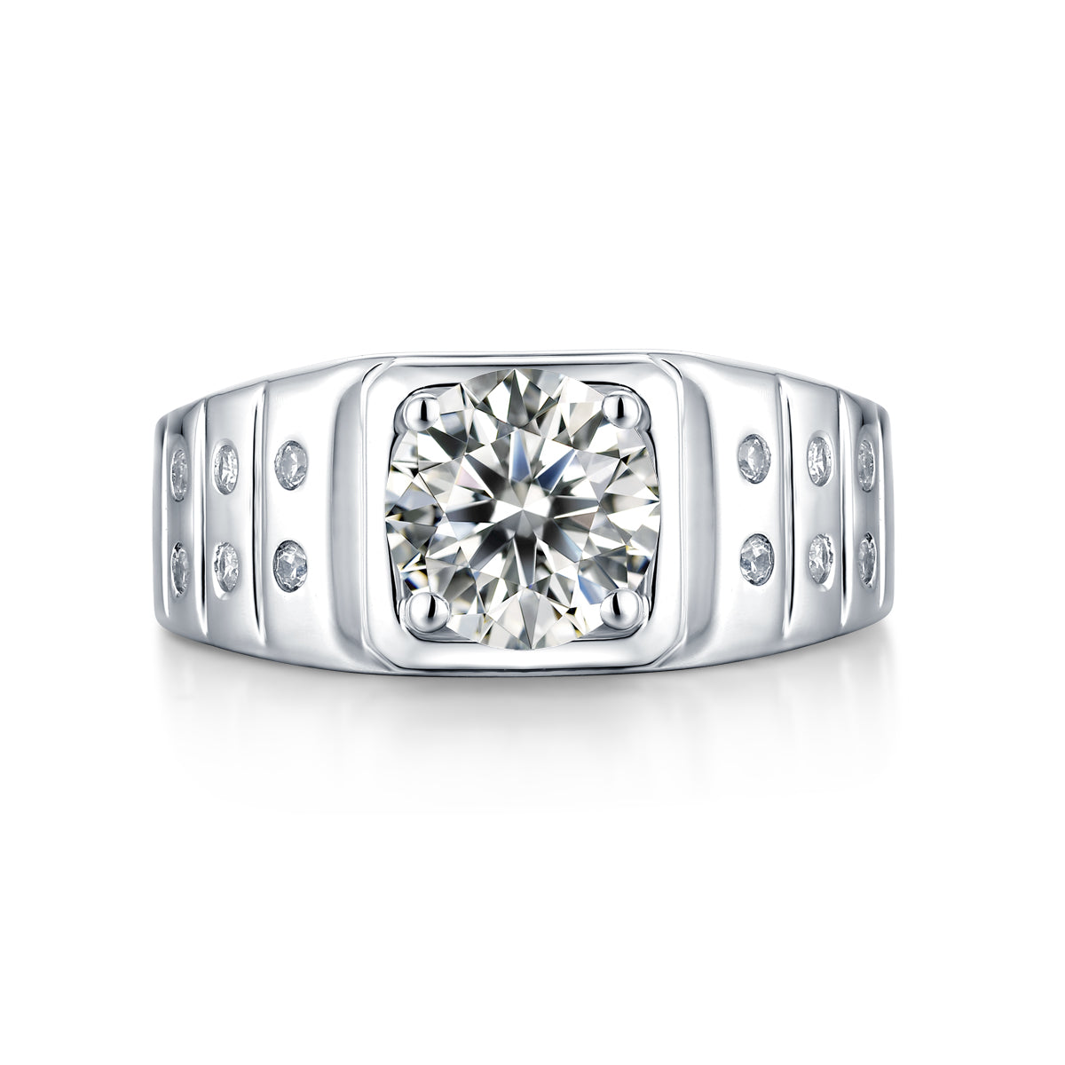 Adjustable Moissanite good luck Rings R9021-8.0(BUY 1 GET 1 Present )