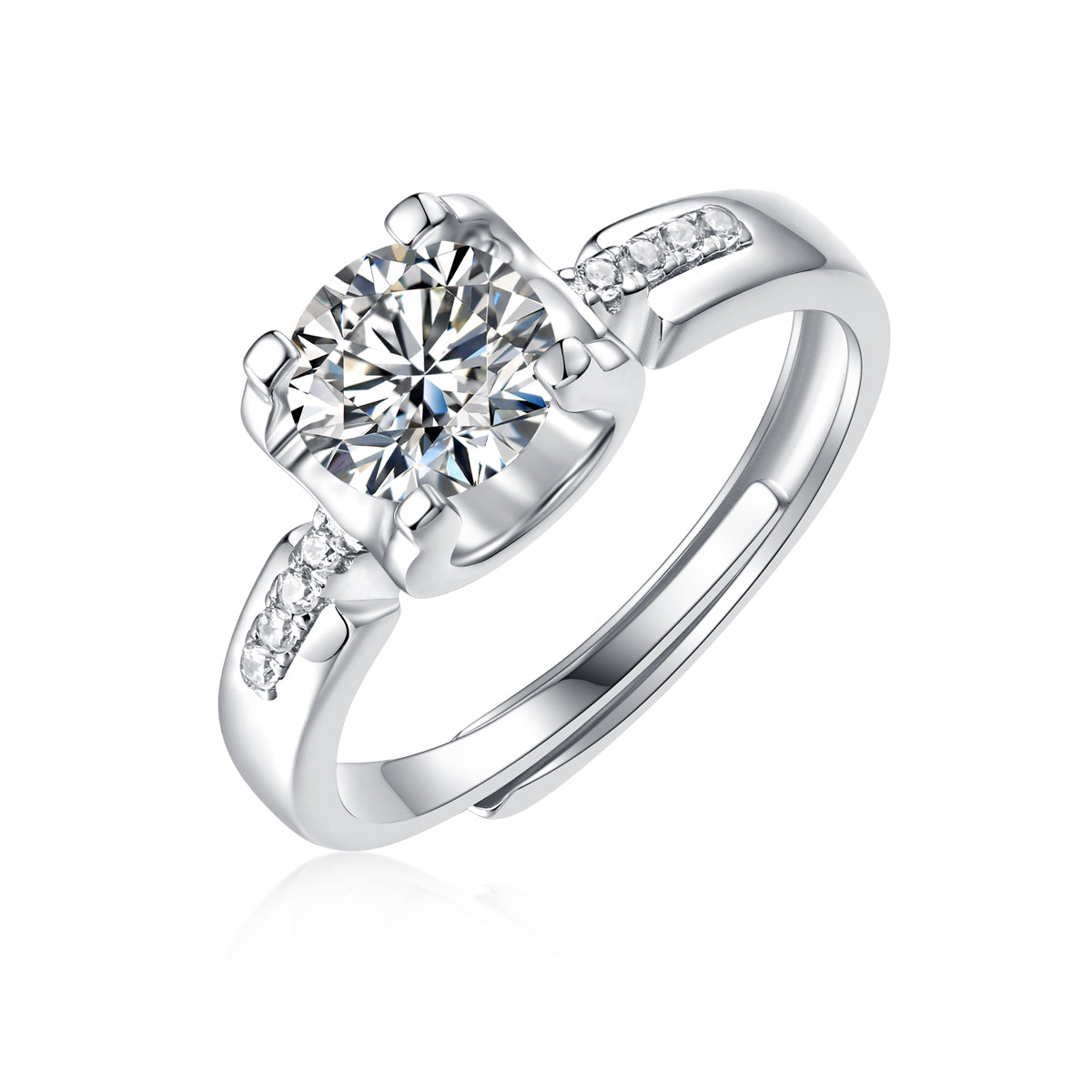 Adjustable Moissanite attachment Rings R11558-6.5(BUY 1 GET 1 Present )