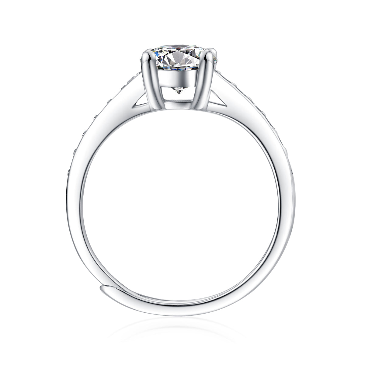 Adjustable Moissanite spoiled Rings R11540-6.5(BUY 1 GET 1 Present )