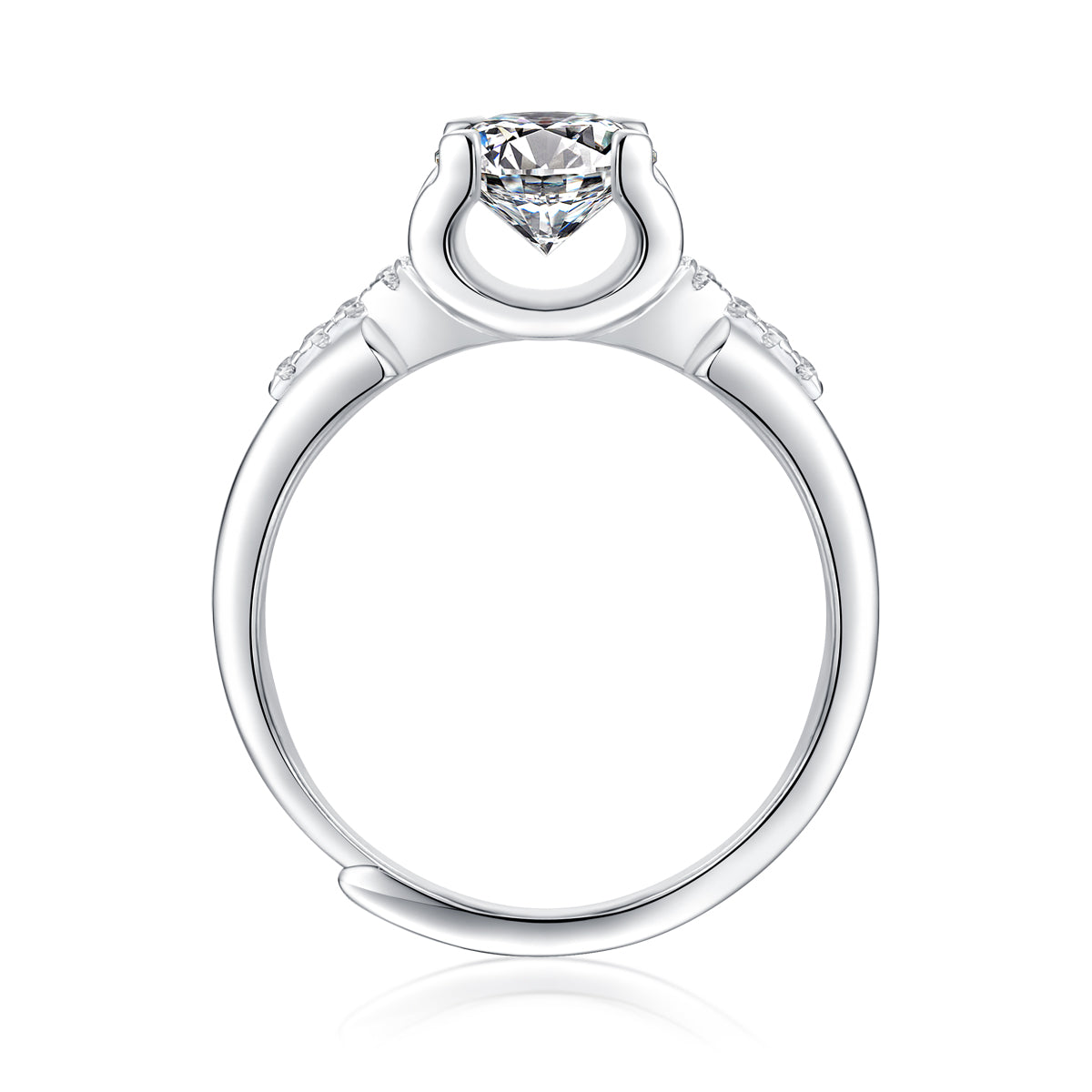 Adjustable Moissanite attachment Rings R11558-6.5(BUY 1 GET 1 Present )
