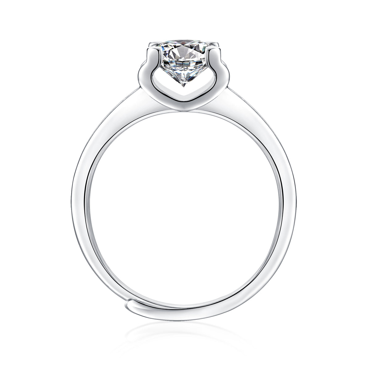 Adjustable Moissanite fireworks Rings R11553-6.5