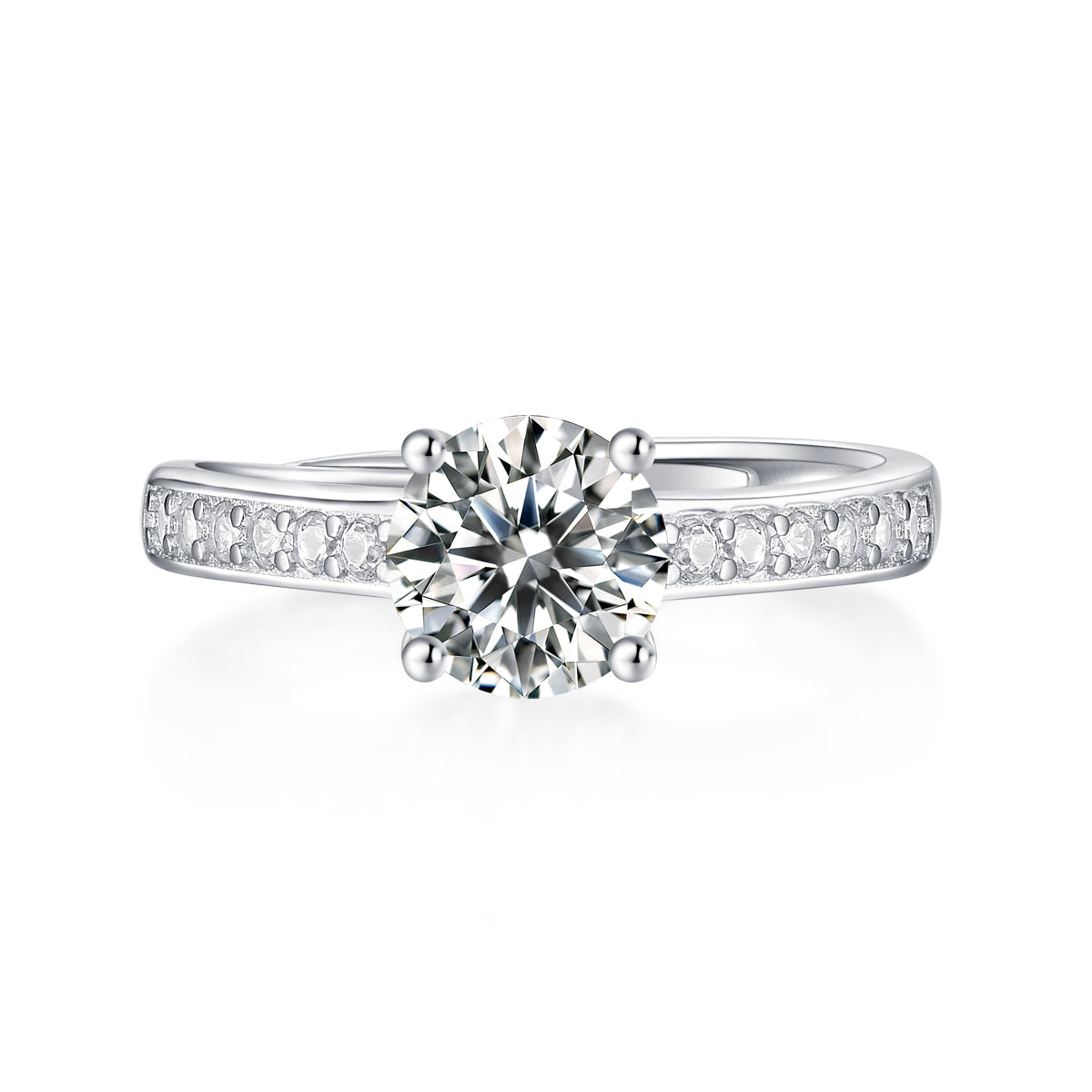 Adjustable Moissanite spoiled Rings R11540-6.5(BUY 1 GET 1 Present )