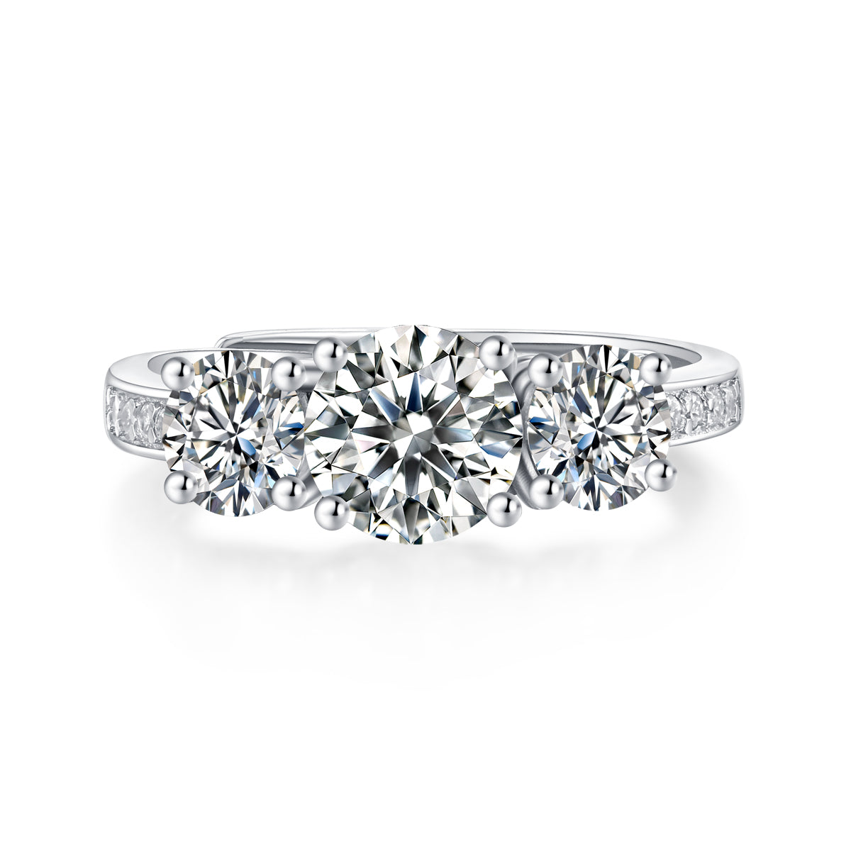 Adjustable Moissanite True self Rings R11566-6.5