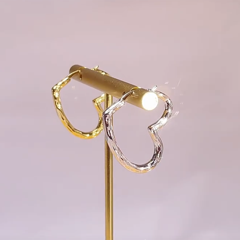Heart Hoop Earrings