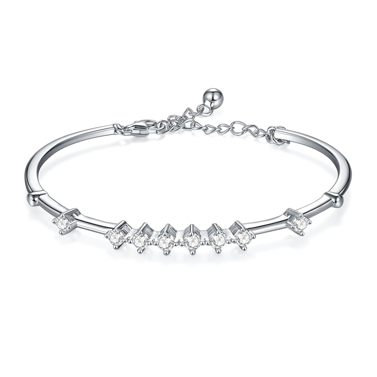 Silver Moissanite Diamond Sansheng Stone Bracelet BM6001O(BUY 1 GET 1 Present )