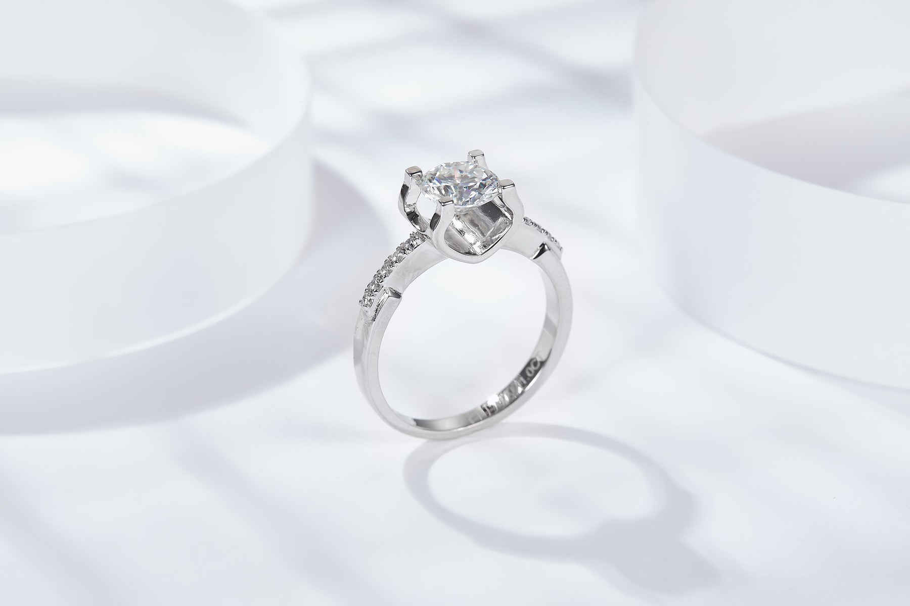 Bull Head S925 Silver Moissanite Diamond Ring