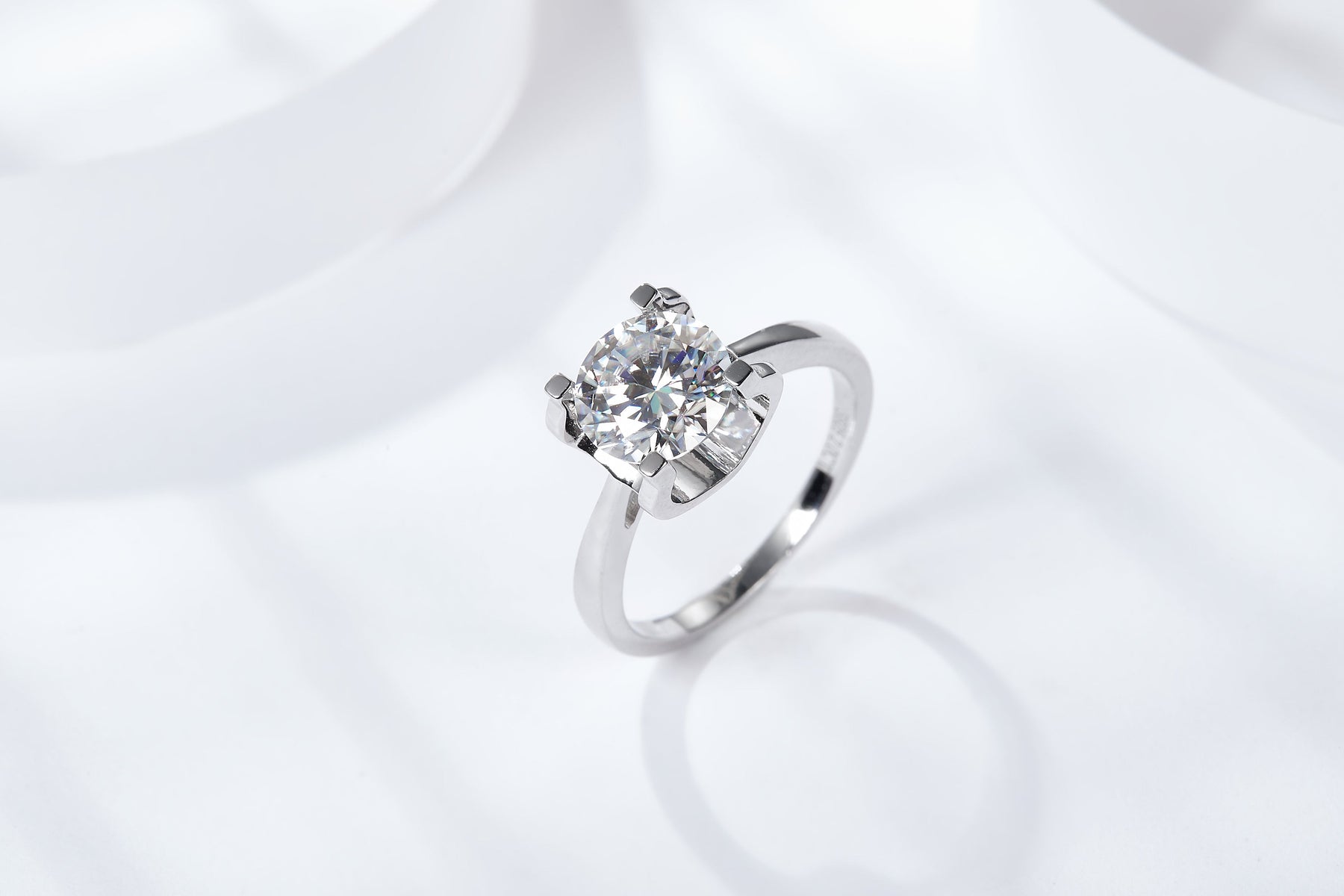Classic Bull Head S925 Silver Moissanite Diamond Ring