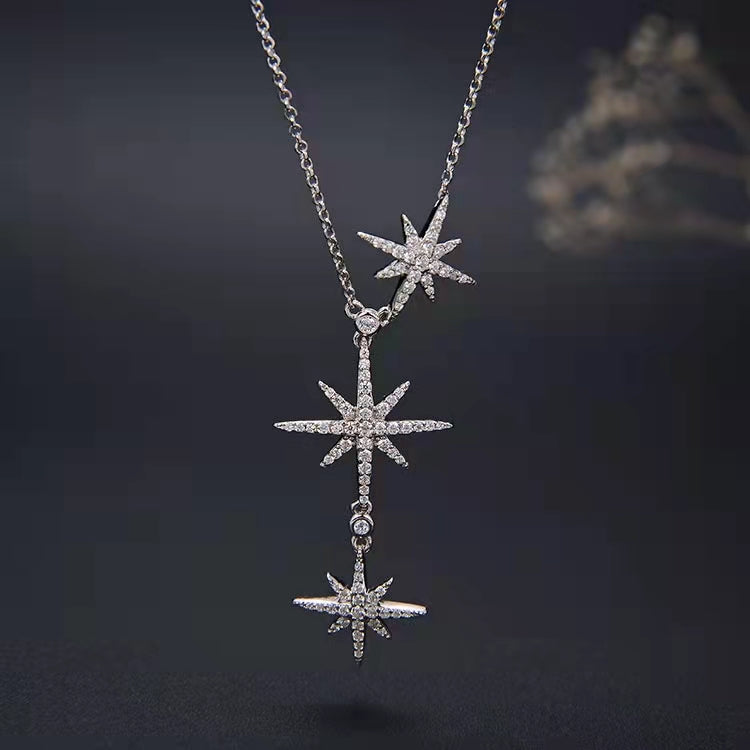 Adjustable Moissanite Tianmanxing Necklaces N11166