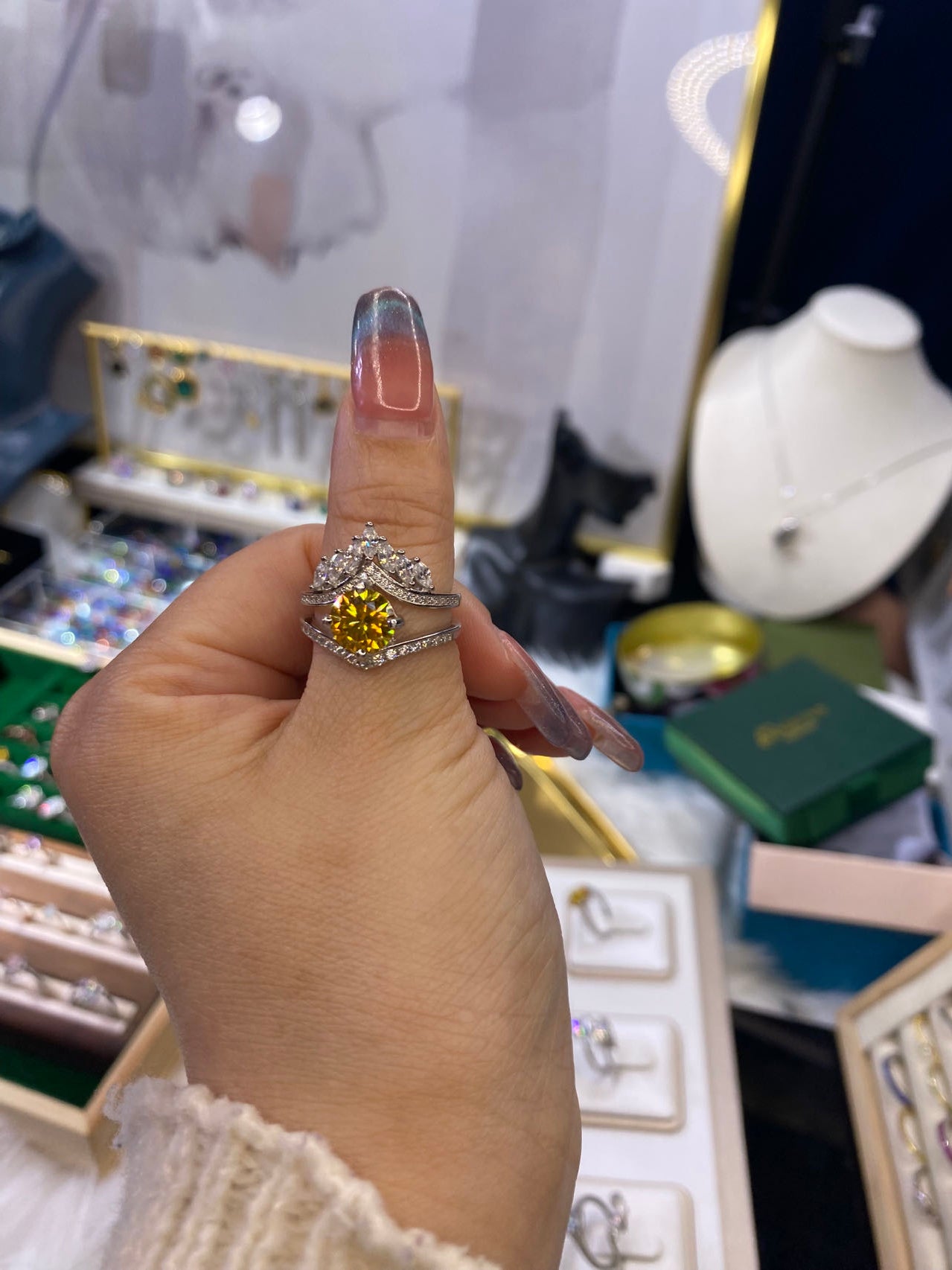 3 Carat Moissanite Ring