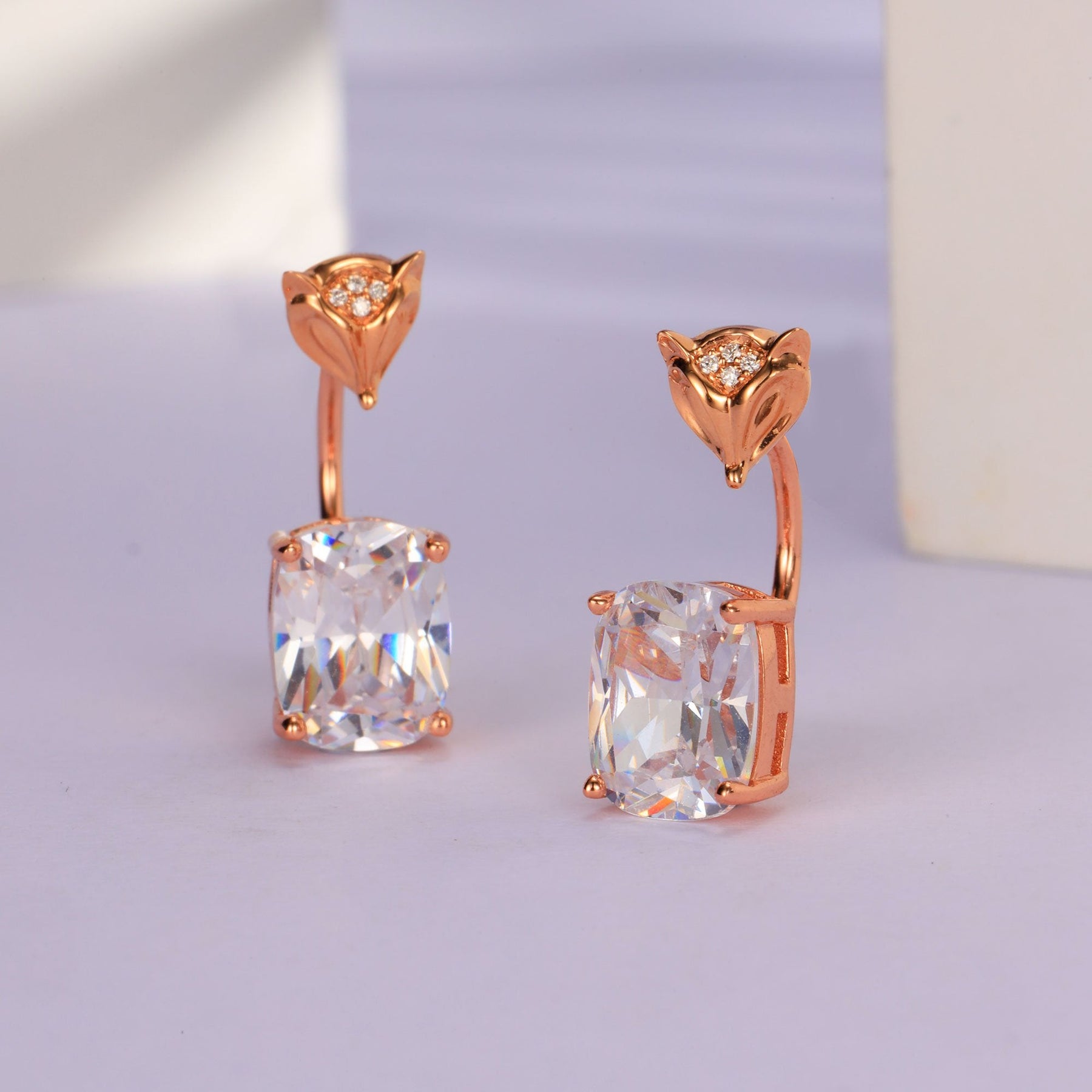 Rosy Sparkle Hoops