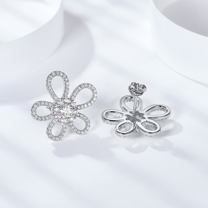 Moissanite Diamond Small Earrings EM4026F