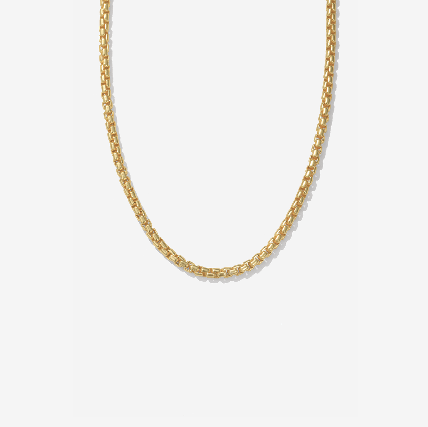 Round Box Chain Necklace