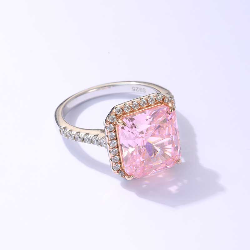 SH Sterling Silver Fancy Shape Zirconia Ring