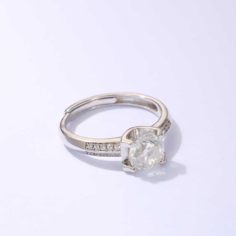 SH Sterling Silver Fancy Shape Zirconia Ring