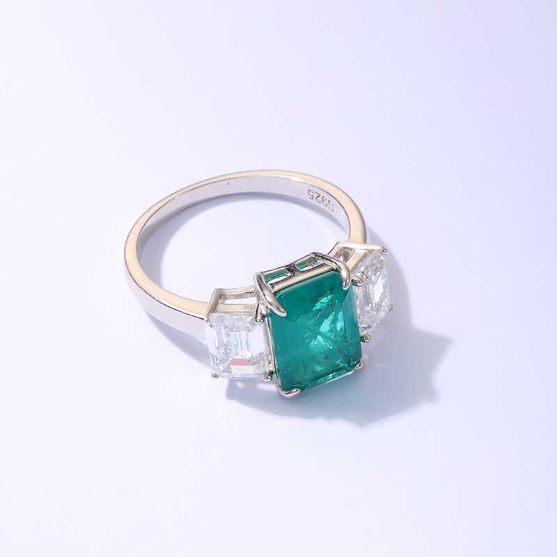 SH Sterling Silver Fancy Shape Zirconia Ring