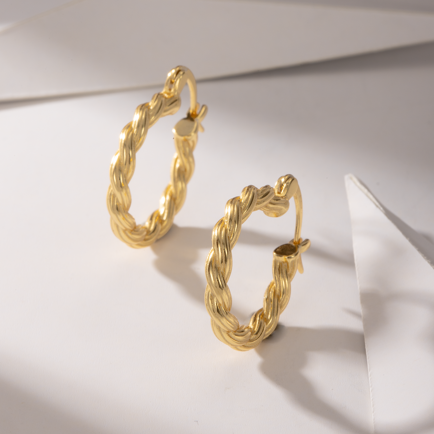 Braided Foxtail Hoops