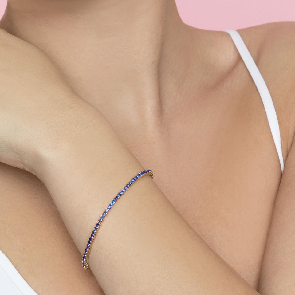 Blue Tennis Bracelet