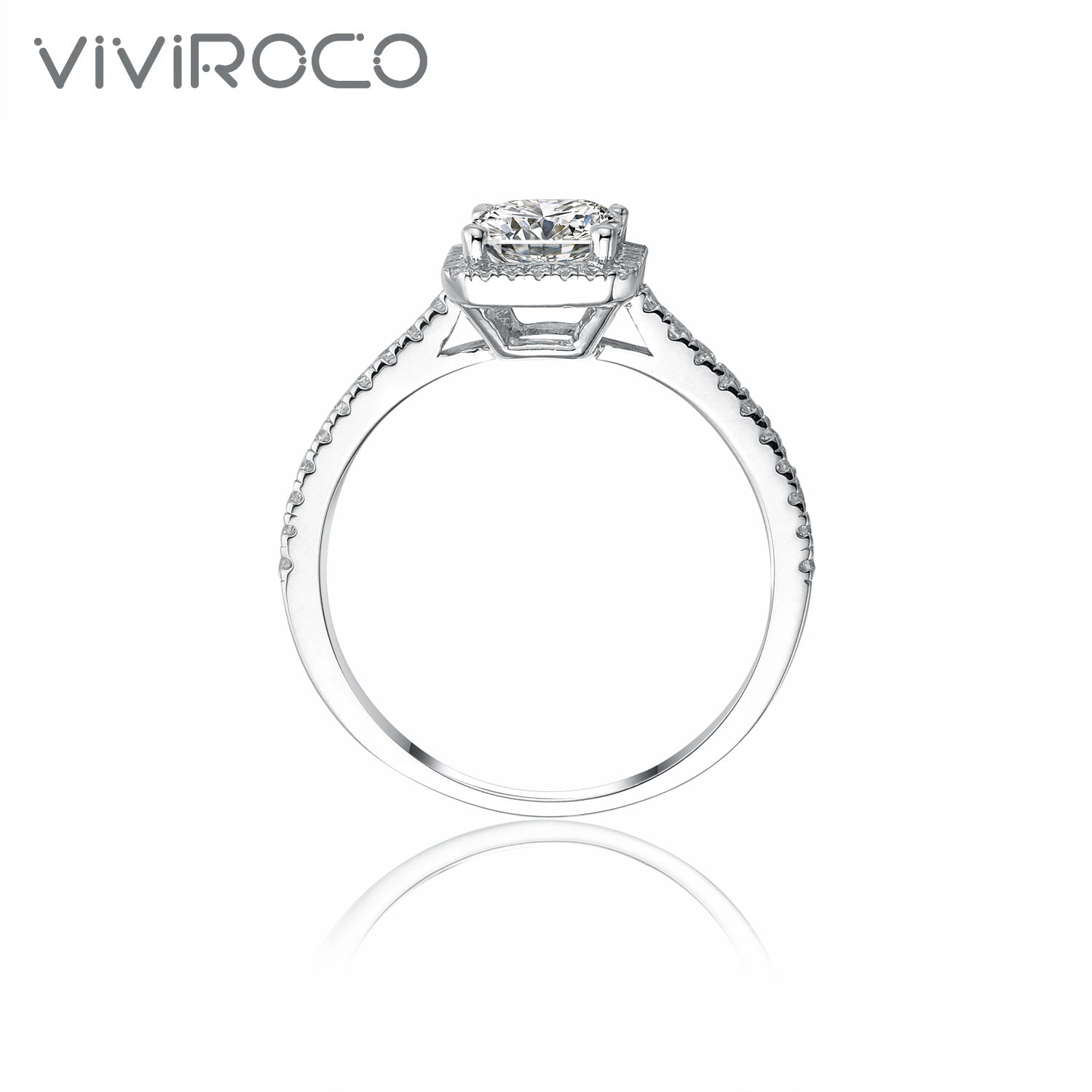 【02LIVE # link 23 - BUY 1 GET 1 free ring】RM1037 S925 Silver Moissanite Ring 2 Carat