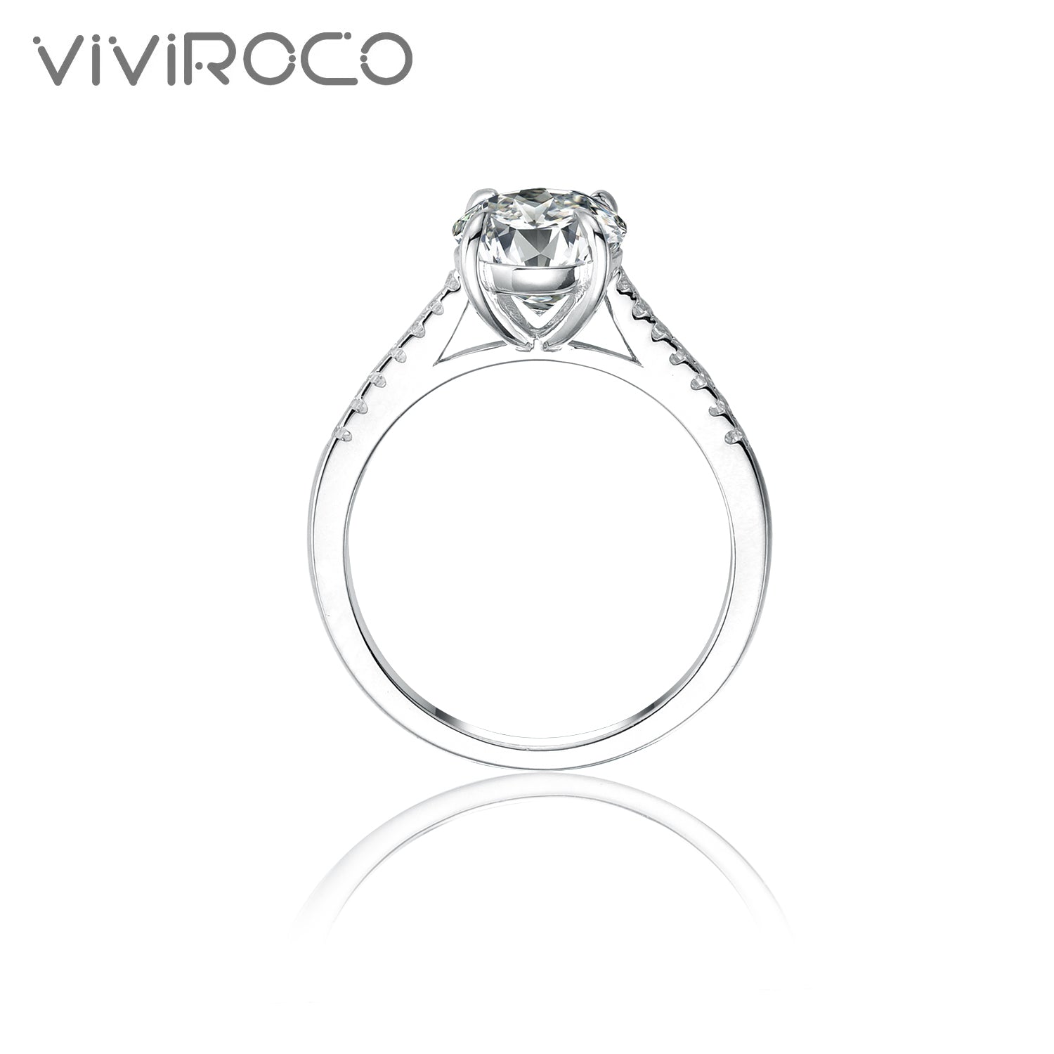 【02LIVE # link 17 - BUY 1 GET 1 free ring 】 S925 Silver Moissanite Ring 3 Carat R0760