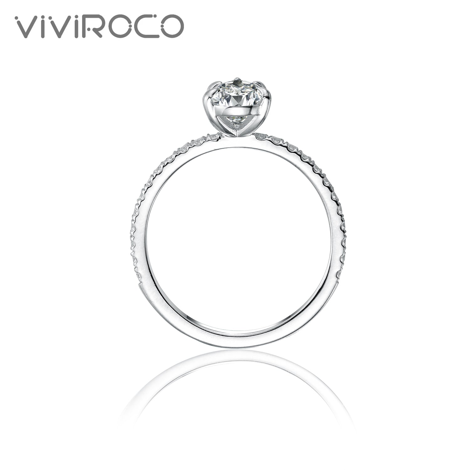 【02LIVE # link 9 - BUY 1 GET 1 free ring】 S925 Silver Moissanite Ring 1.7 Carat R3-0034