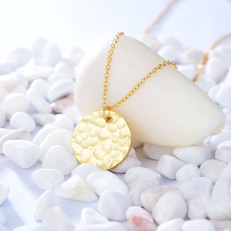 Vermeil Hammered Necklace