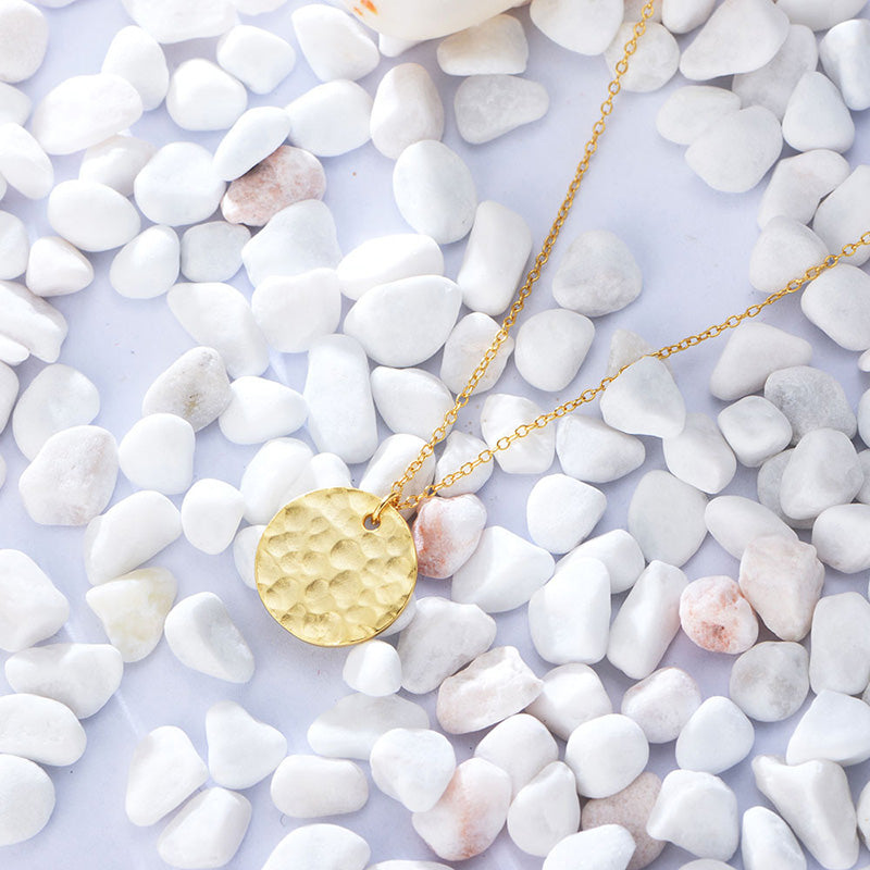 Vermeil Hammered Necklace
