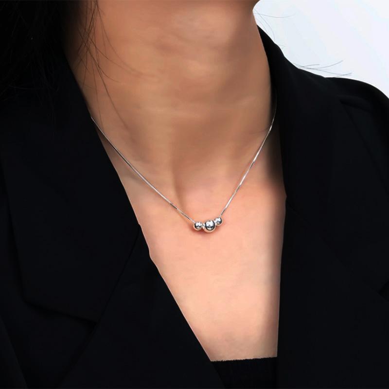 Bubble Sterling Silver Necklace