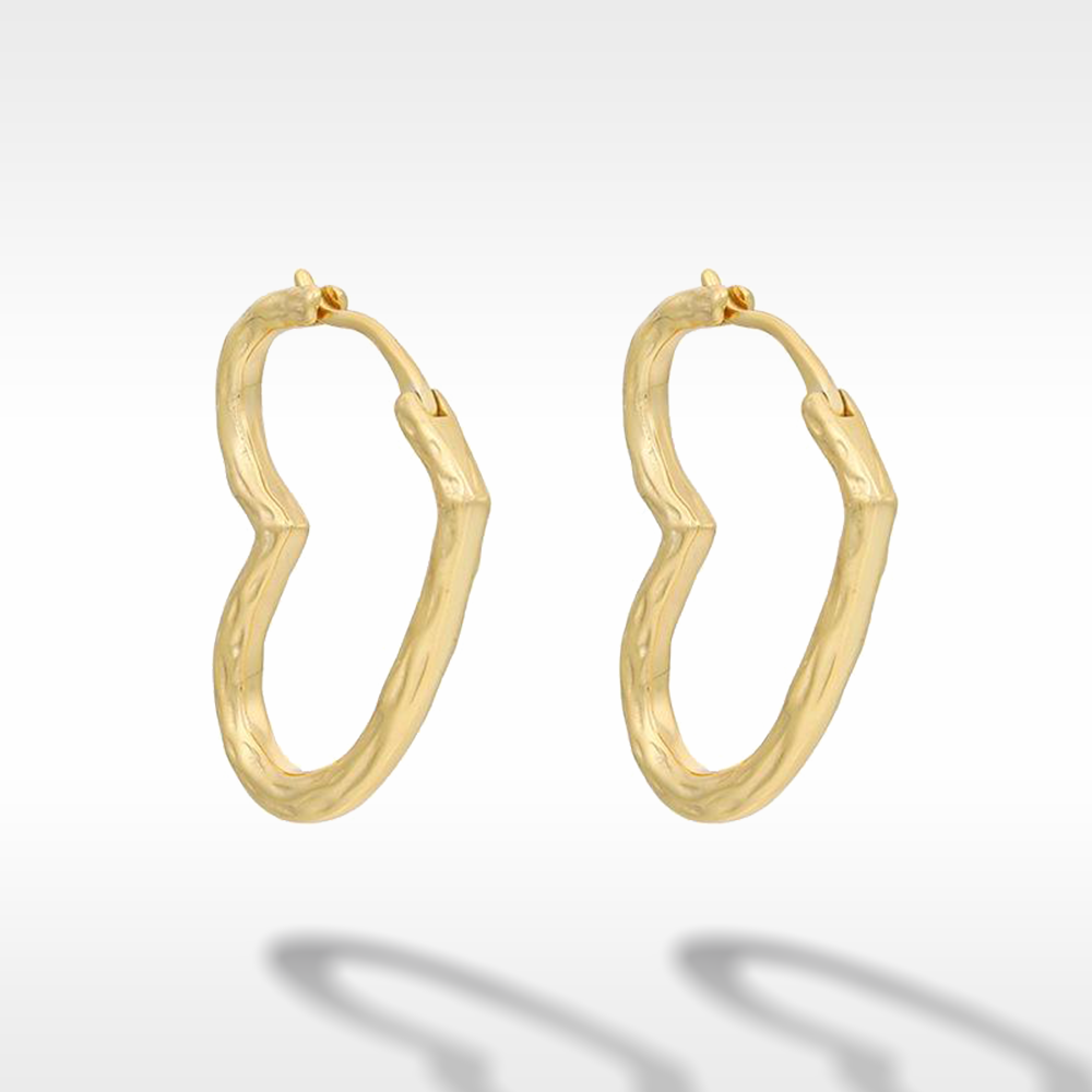 Heart Hoop Earrings