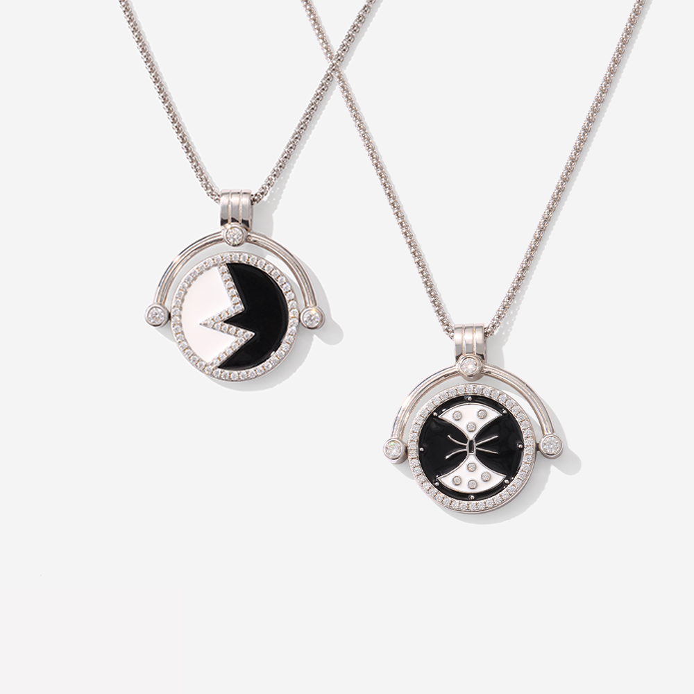 Geometric Spinning Necklace