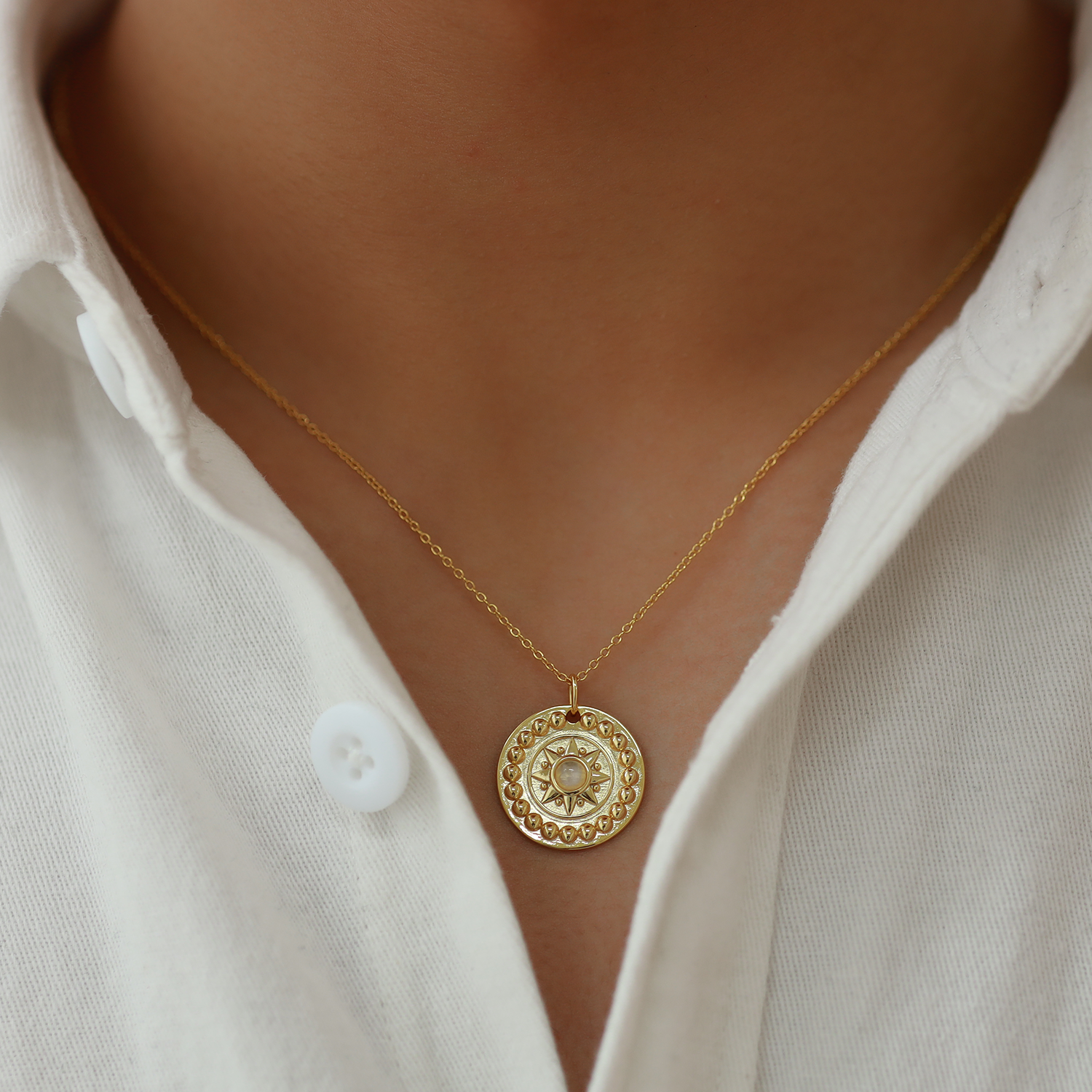 Glowy Coin Necklace