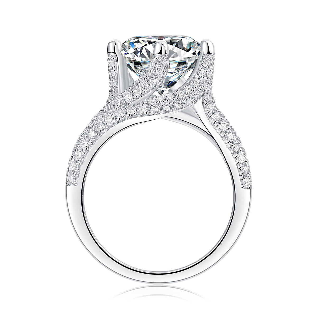 Adjustable Moissanite Eternal Pledge Rings R12686-11.0