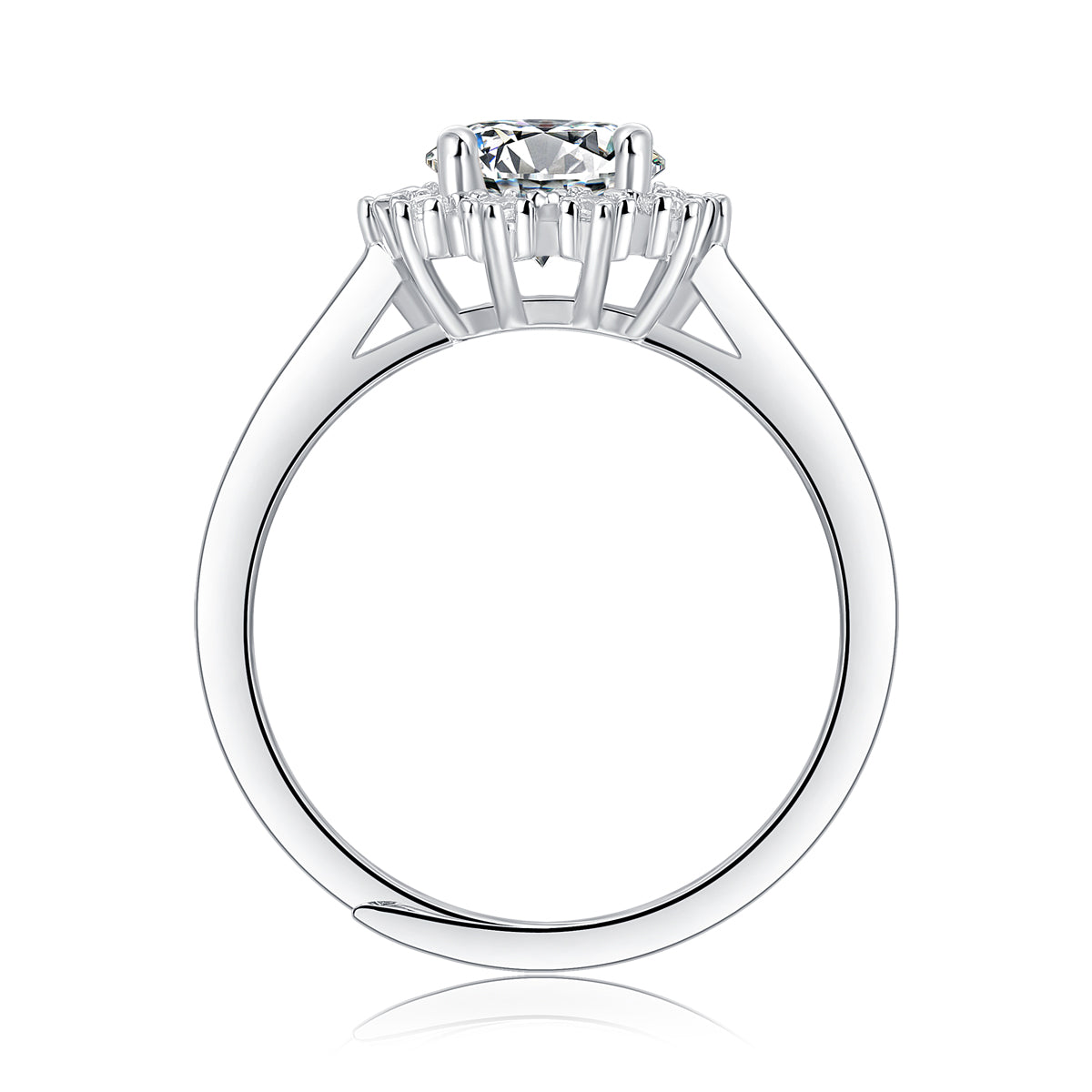 Adjustable Moissanite Ice Queen Rings R12679-6.5(BUY 1 GET 1 Present )